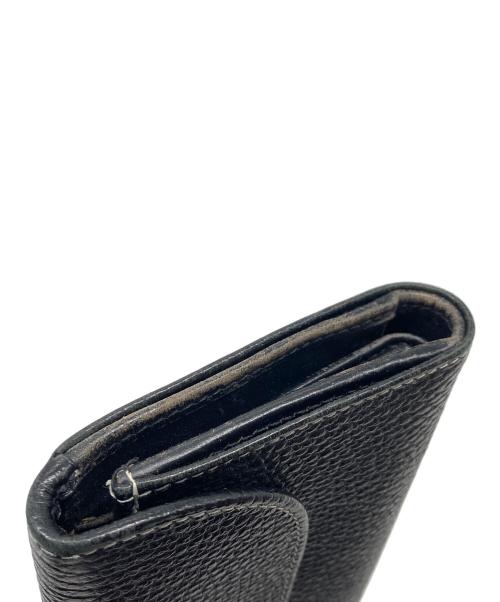 Whitehouse Cox（ホワイトハウスコックス）Whitehouse Cox (ホワイトハウスコックス) 2つ折り財布　ウォレット　コンパクト　レザー　英国製 ブラック サイズ:実寸参照の古着・服飾アイテム