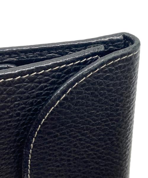 Whitehouse Cox（ホワイトハウスコックス）Whitehouse Cox (ホワイトハウスコックス) 2つ折り財布　ウォレット　コンパクト　レザー　英国製 ブラック サイズ:実寸参照の古着・服飾アイテム