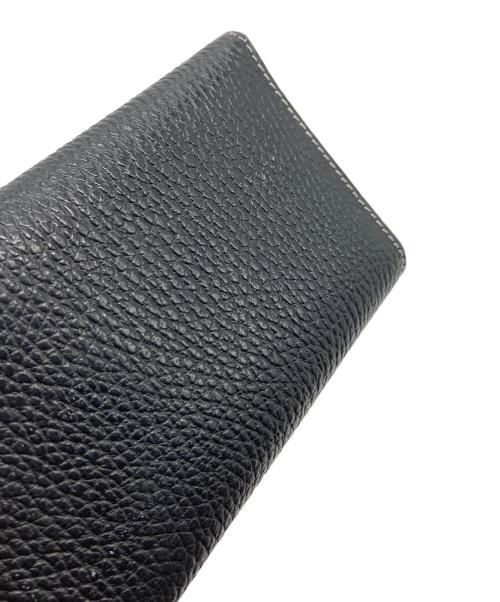 Whitehouse Cox（ホワイトハウスコックス）Whitehouse Cox (ホワイトハウスコックス) 2つ折り財布　ウォレット　コンパクト　レザー　英国製 ブラック サイズ:実寸参照の古着・服飾アイテム
