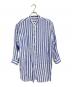 JOURNAL STANDARD relume（ジャーナルスタンダード レリューム）の古着「ストライプフレンチリネンチュニック　麻シャツ」｜ブルー×ホワイト