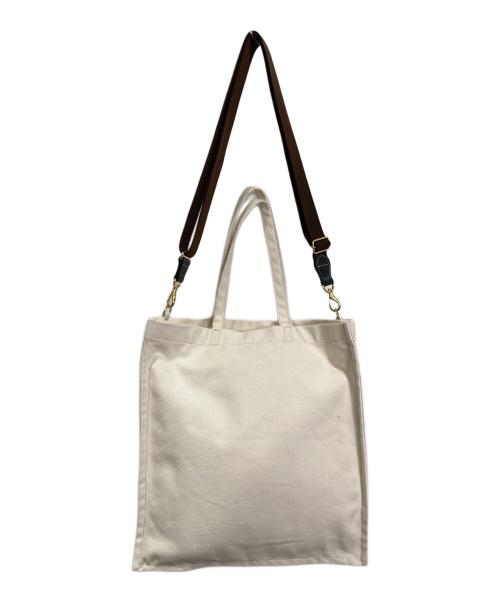 YOUNG & OLSEN The DRYGOODS STORE（ヤングアンドオルセン ザ ドライグッズストア）YOUNG & OLSEN The DRYGOODS STORE (ヤングアンドオルセン ザ ドライグッズストア) STRAP MARKET TOTE  ストラップマーケットトート　トートバッグ　ショルダーバッグ ベージュ サイズ:実寸参照の古着・服飾アイテム