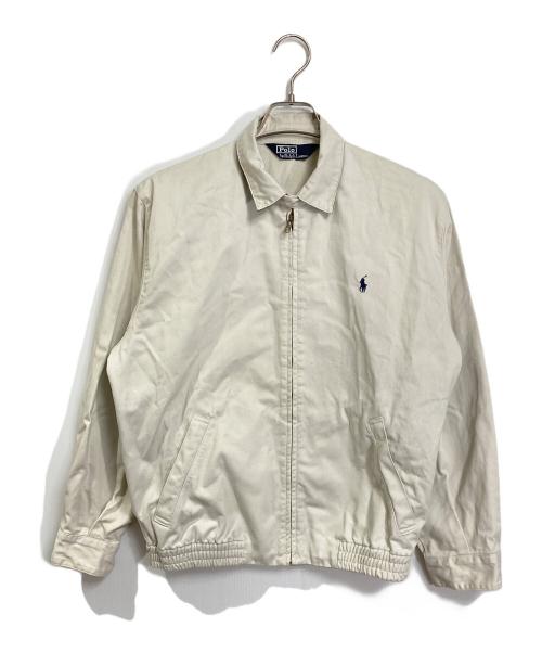 POLO RALPH LAUREN（ポロ・ラルフローレン）POLO RALPH LAUREN (ポロ・ラルフローレン) 【古着】スイングトップ　コットンジャケット ベージュ サイズ:Lの古着・服飾アイテム