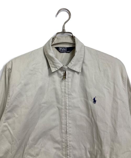 POLO RALPH LAUREN（ポロ・ラルフローレン）POLO RALPH LAUREN (ポロ・ラルフローレン) 【古着】スイングトップ　コットンジャケット ベージュ サイズ:Lの古着・服飾アイテム