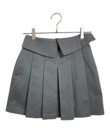 pierre cardin×FRAY ID（ピエール・カルダン×フレイ アイディー）の古着「ミニスカート　プリーツスカート」｜グレー
