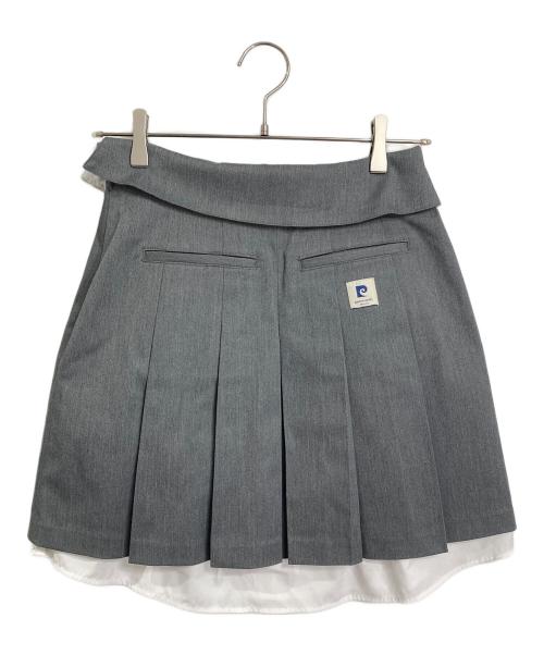 pierre cardin（ピエール・カルダン）pierre cardin (ピエール・カルダン) FRAY ID (フレイ アイディー) ミニスカート　プリーツスカート グレー サイズ:1 未使用品の古着・服飾アイテム