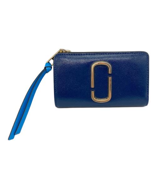 MARC JACOBS（マークジェイコブス）MARC JACOBS (マークジェイコブス) スナップショット コンパクトウォレット　折りたたみ財布 ネイビー サイズ:実寸参照の古着・服飾アイテム