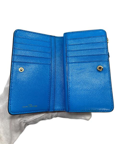 MARC JACOBS（マークジェイコブス）MARC JACOBS (マークジェイコブス) スナップショット コンパクトウォレット　折りたたみ財布 ネイビー サイズ:実寸参照の古着・服飾アイテム
