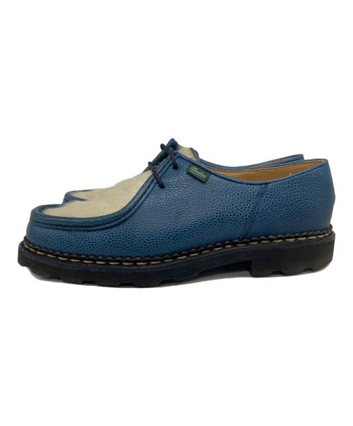 PARABOOT（パラブーツ）PARABOOT (パラブーツ) beams別注 MICHAEL ポニーハラコ ドレスシューズ ブルー サイズ:42 1/2の古着・服飾アイテム