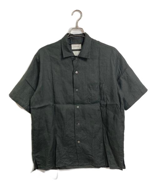 MARKAWARE（マーカウェア）MARKAWARE (マーカウェア) OPEN COLLAR SHIRT HEMP 半袖シャツ　日本製 カーキ サイズ:2の古着・服飾アイテム