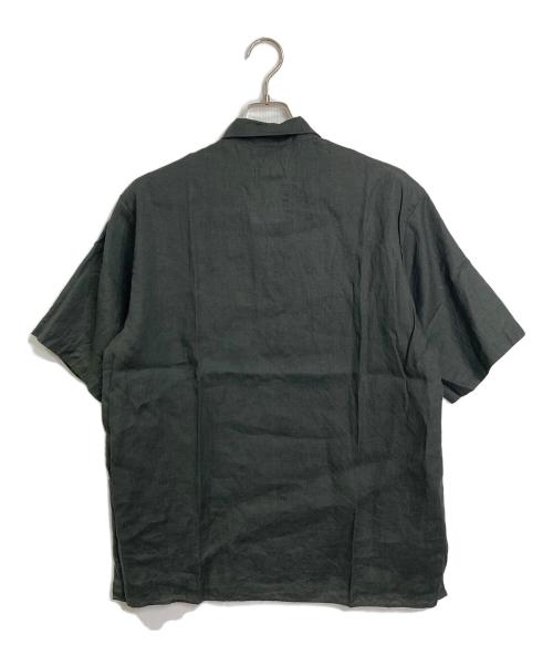 MARKAWARE（マーカウェア）MARKAWARE (マーカウェア) OPEN COLLAR SHIRT HEMP 半袖シャツ　日本製 カーキ サイズ:2の古着・服飾アイテム