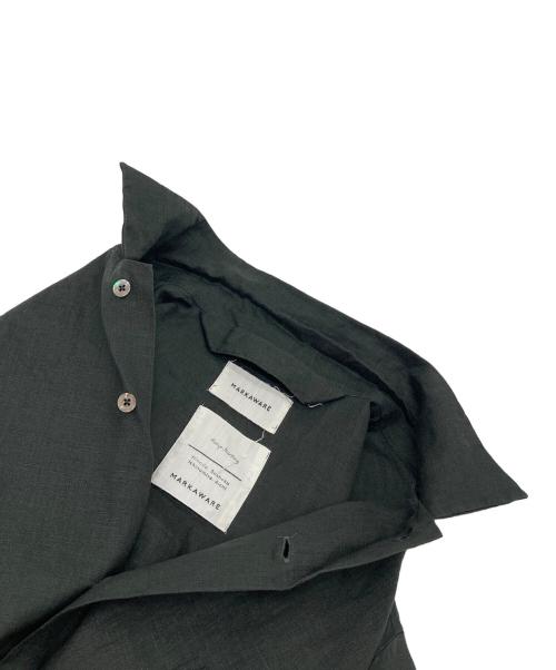 MARKAWARE（マーカウェア）MARKAWARE (マーカウェア) OPEN COLLAR SHIRT HEMP 半袖シャツ　日本製 カーキ サイズ:2の古着・服飾アイテム