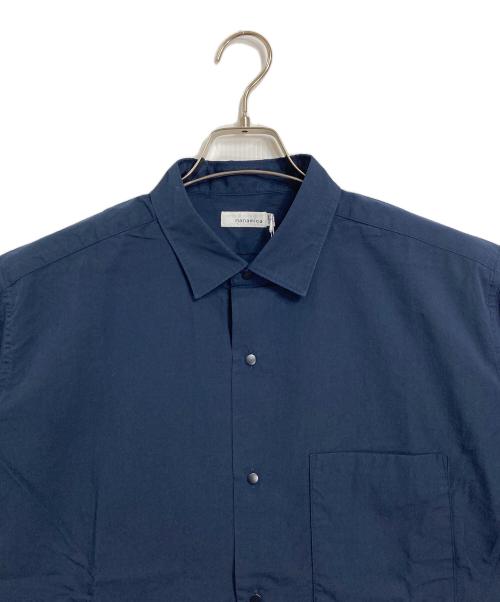 nanamica（ナナミカ）nanamica (ナナミカ) Regular Collar Wind H/S Shirt 半袖シャツ　日本製　 ネイビー サイズ:M 未使用品の古着・服飾アイテム
