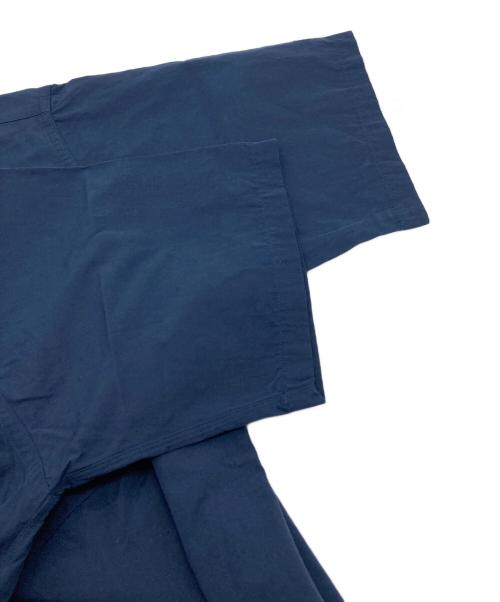 nanamica（ナナミカ）nanamica (ナナミカ) Regular Collar Wind H/S Shirt 半袖シャツ　日本製　 ネイビー サイズ:M 未使用品の古着・服飾アイテム