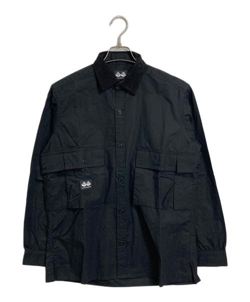 MOUNTAIN RESEARCH（マウンテンリサーチ）MOUNTAIN RESEARCH (マウンテンリサーチ) 襟コーデュロイシャツ　コットンシャツ　日本製 ブラック サイズ:Mの古着・服飾アイテム
