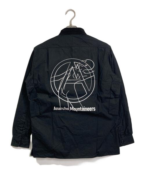 MOUNTAIN RESEARCH（マウンテンリサーチ）MOUNTAIN RESEARCH (マウンテンリサーチ) 襟コーデュロイシャツ　コットンシャツ　日本製 ブラック サイズ:Mの古着・服飾アイテム