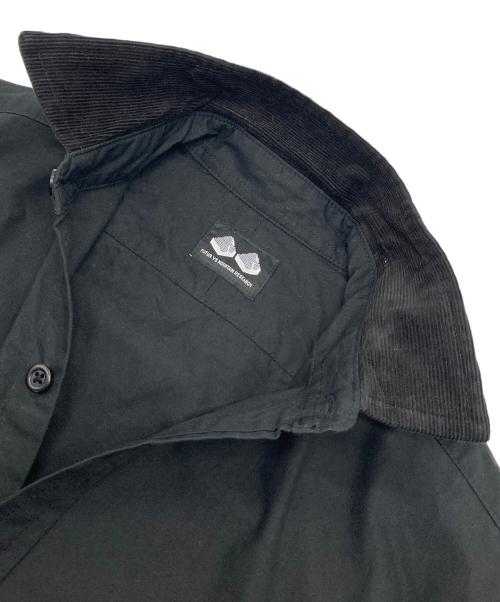 MOUNTAIN RESEARCH（マウンテンリサーチ）MOUNTAIN RESEARCH (マウンテンリサーチ) 襟コーデュロイシャツ　コットンシャツ　日本製 ブラック サイズ:Mの古着・服飾アイテム