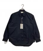 MARKAWAREマーカウェア）の古着「23AW HUGE SHIRT コットンシャツ　日本製」｜ブラック