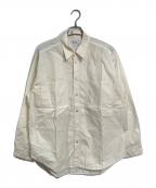 MARKAマーカ）の古着「UTILITY SHIRT WIDE ORGANIC COTTON TYPEWRITER  コットンシャツ　日本製」｜ベージュ