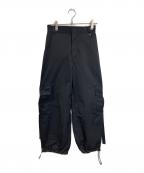 MAISON SPECIALメゾンスペシャル）の古着「Drawstring Cargo Pants」｜ブラック