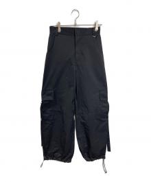 MAISON SPECIAL（メゾンスペシャル）の古着「Drawstring Cargo Pants」｜ブラック