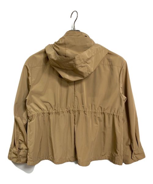 自由区（ジユウク）自由区 (ジユウク) メモリータッサー フード付きブルゾン　アウター　ライトアウター ベージュ サイズ:40の古着・服飾アイテム
