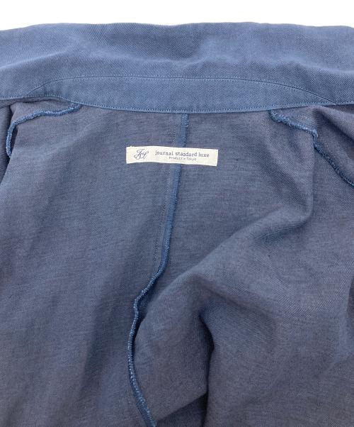 journal standard luxe（ジャーナルスタンダード ラックス）JOURNAL STANDARD LUXE (ジャーナルスタンダード ラックス) コットンリネンコート　アウター　ライトアウター　日本製 インディゴ サイズ:実寸参照の古着・服飾アイテム