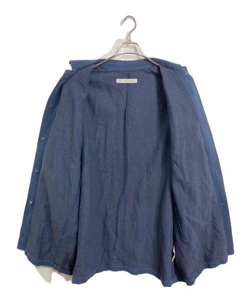 journal standard luxe（ジャーナルスタンダード ラックス）JOURNAL STANDARD LUXE (ジャーナルスタンダード ラックス) コットンリネンコート　アウター　ライトアウター　日本製 インディゴ サイズ:実寸参照の古着・服飾アイテム