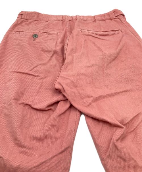 COMME des GARCONS HOMME PLUS（コムデギャルソンオムプリュス）COMME des GARCONS HOMME PLUS (コムデギャルソンオムプリュス) サイドボタンアーカイブカラーパンツ　コットンパンツ　日本製 ピンク サイズ:Sの古着・服飾アイテム