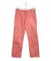 COMME des GARCONS HOMME PLUS（コムデギャルソンオムプリュス）の古着「サイドボタンアーカイブカラーパンツ　コットンパンツ　日本製」｜ピンク