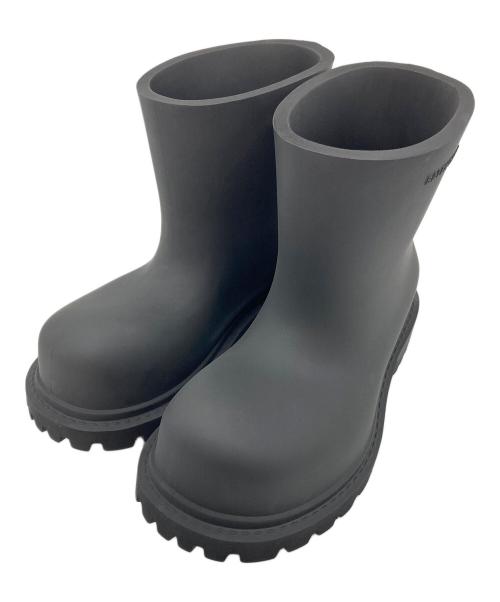BALENCIAGA（バレンシアガ）BALENCIAGA (バレンシアガ) ステロイド ラバーブーツ　厚底ブーツ　イタリア製 マットブラック サイズ:41の古着・服飾アイテム