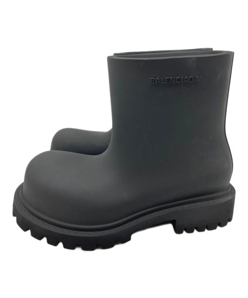 BALENCIAGA（バレンシアガ）BALENCIAGA (バレンシアガ) ステロイド ラバーブーツ　厚底ブーツ　イタリア製 マットブラック サイズ:41の古着・服飾アイテム
