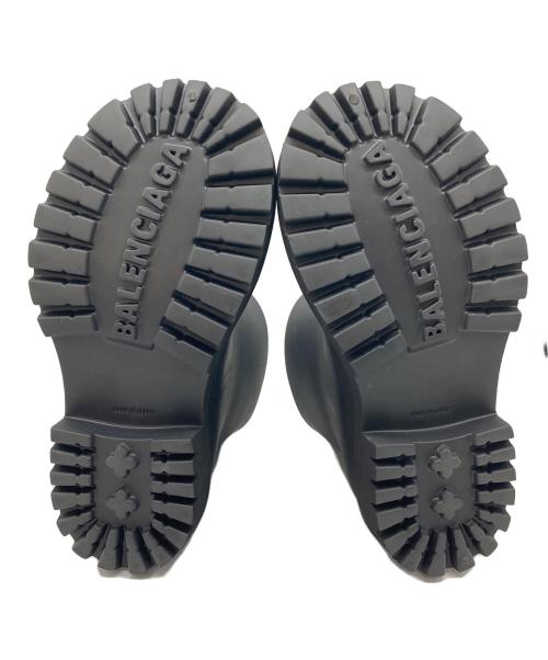 BALENCIAGA（バレンシアガ）BALENCIAGA (バレンシアガ) ステロイド ラバーブーツ　厚底ブーツ　イタリア製 マットブラック サイズ:41の古着・服飾アイテム