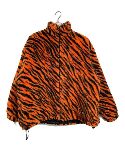 BALENCIAGA（バレンシアガ）BALENCIAGA (バレンシアガ) ボアジャケット　アウター　総柄　イタリア製　ユニセックス オレンジ サイズ:44（実寸参照）の古着・服飾アイテム