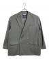 MAISON SPECIAL（メゾンスペシャル）の古着「CORDURA Wool Prime-Over Peaked Lapel Gold Button Blazer コーデュラウールプライムオーバーピークドラペルゴールドボタンブレザー　金ボタン　アウター　ライトアウター　セレモニー」｜グレー