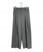 MAISON SPECIALメゾンスペシャル）の古着「CORDURA Wool Tow-Tuck Wide Pants」｜グレー