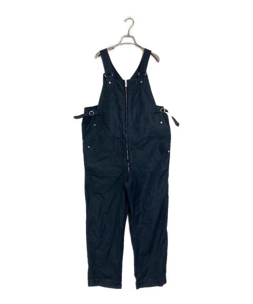 BLURHMS（ブラームス）blurhms (ブラームス) クリスプコットンオーバーオール ネイビー サイズ:Lの古着・服飾アイテム
