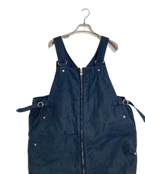 BLURHMS（ブラームス）blurhms (ブラームス) クリスプコットンオーバーオール ネイビー サイズ:Lの古着・服飾アイテム