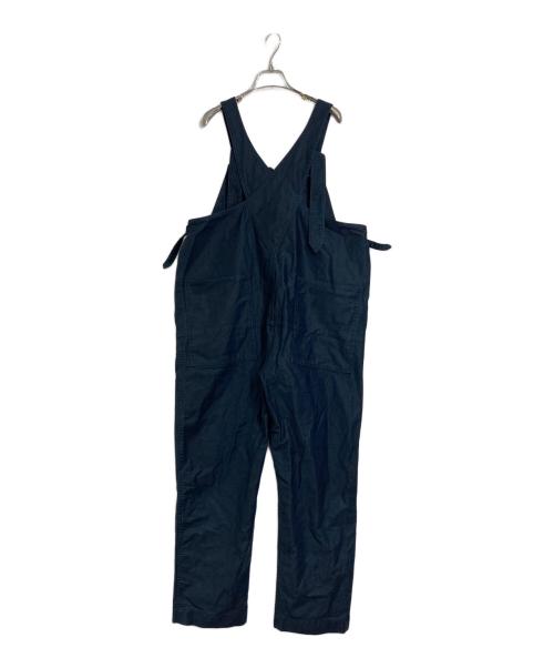 BLURHMS（ブラームス）blurhms (ブラームス) クリスプコットンオーバーオール ネイビー サイズ:Lの古着・服飾アイテム