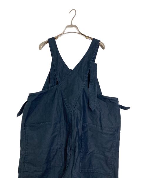BLURHMS（ブラームス）blurhms (ブラームス) クリスプコットンオーバーオール ネイビー サイズ:Lの古着・服飾アイテム
