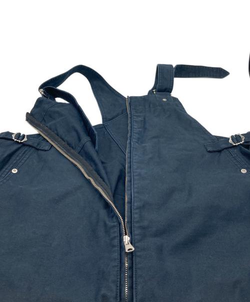 BLURHMS（ブラームス）blurhms (ブラームス) クリスプコットンオーバーオール ネイビー サイズ:Lの古着・服飾アイテム