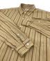 中古・古着 STEVEN ALAN (スティーブンアラン) G/DYE MULTI/STRIPE SINGLE NEEDLE SHIRT ベージュ サイズ:M：5000円