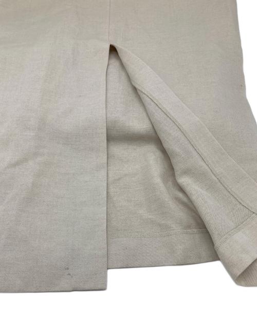Noble（ノーブル）Noble (ノーブル) カーブシルエットロングワンピース ベージュ サイズ:38の古着・服飾アイテム