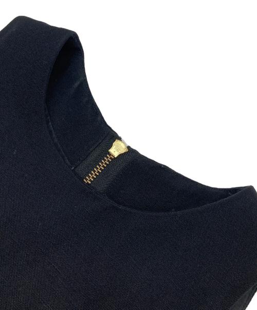 Noble（ノーブル）Noble (ノーブル) カーブシルエットロングワンピース ブラック サイズ:36の古着・服飾アイテム