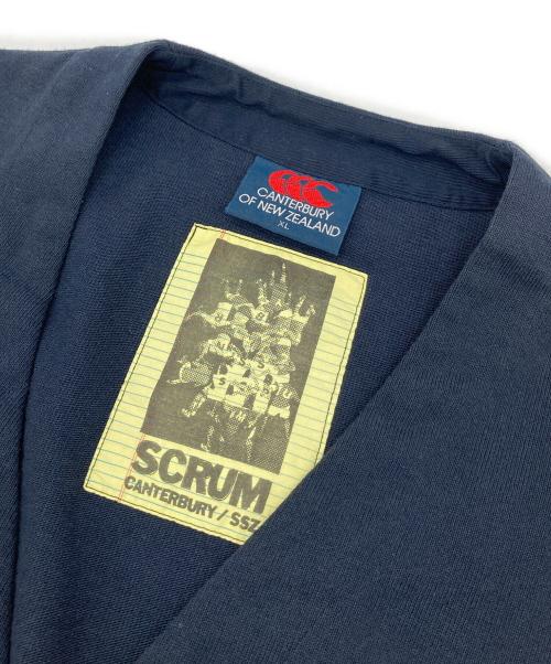 CANTERBURY OF NEWZEALAND（カンターベリーオブニュージーランド）CANTERBURY OF NEWZEALAND (カンターベリーオブニュージーランド) SSZ (エスエスズィー) スウェットカーディガン　Vネックカーディガン　日本 ネイビー サイズ:XLの古着・服飾アイテム