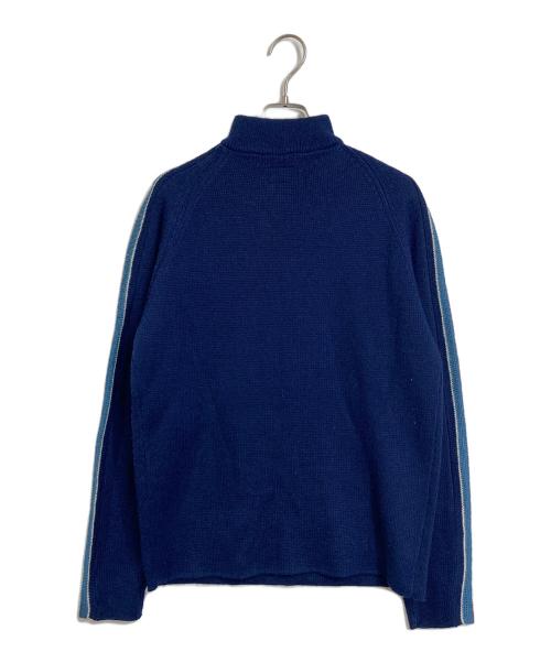 stussy（ステューシー）stussy (ステューシー) 【古着】サイドラインハーフジップニット　90s 紺タグ ネイビー サイズ:Sの古着・服飾アイテム