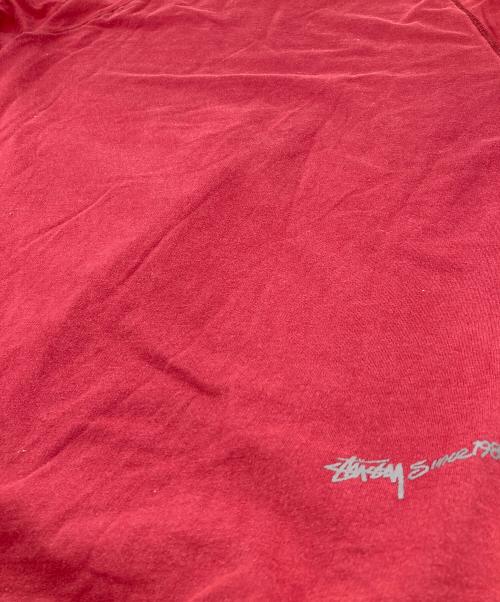 stussy（ステューシー）stussy (ステューシー) 【古着】00’S ラグランカットソー　長袖カットソー　コットンカットソー グレー×レッド サイズ:Mの古着・服飾アイテム