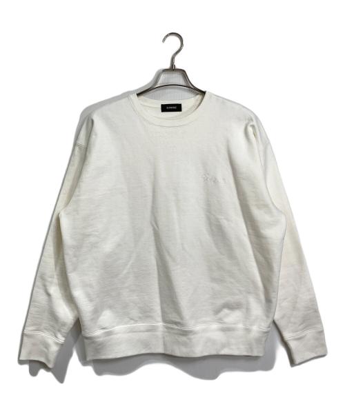 SINME（シンメ）SINME (シンメ) ロゴスウェット　日本製 ホワイト サイズ:Lの古着・服飾アイテム