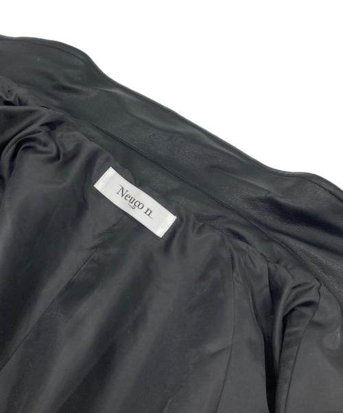 neucon（ニューコン）neucon (ニューコン) ガンフラップZIPレザーブルゾン ブラック サイズ:1 未使用品の古着・服飾アイテム