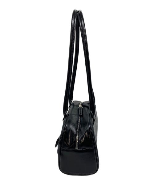 STAND OIL（スタンドオイル）STAND OIL (スタンドオイル) CHUBBY BAG ポリエステルレザーバッグ　ハンドバッグ ブラック サイズ:実寸参照の古着・服飾アイテム
