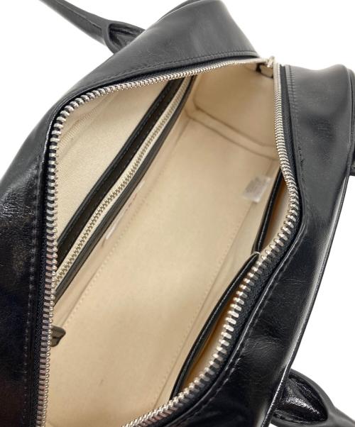 STAND OIL（スタンドオイル）STAND OIL (スタンドオイル) CHUBBY BAG ポリエステルレザーバッグ　ハンドバッグ ブラック サイズ:実寸参照の古着・服飾アイテム
